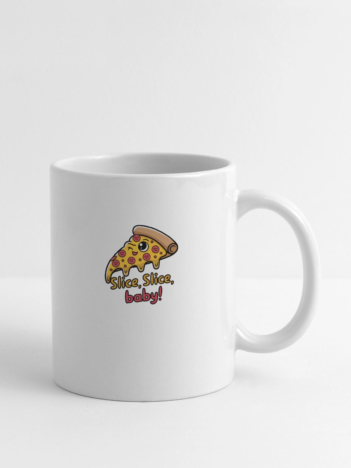 Slice Slice Baby - Coffee/Tea Mug - white - Right