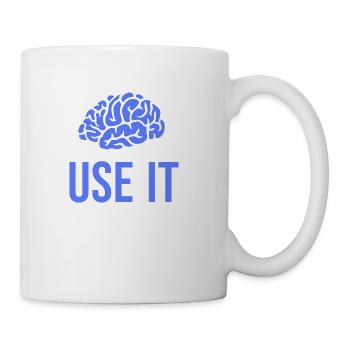 Funny quotes for smart and clever people - Coffee/Tea Mug - white - Right