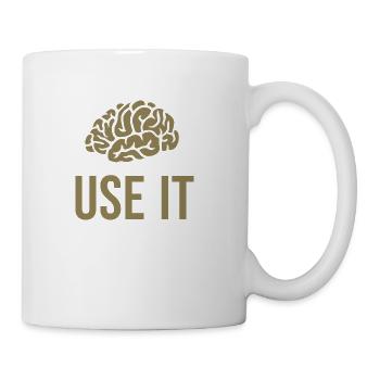 Funny quotes for smart and clever people - Coffee/Tea Mug - white - Right