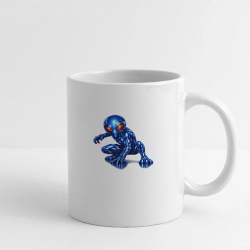 Blue Alien Crouch - Coffee/Tea Mug
