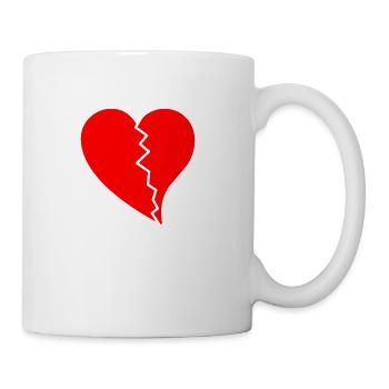 Broken Hearted - Coffee/Tea Mug - white - Right