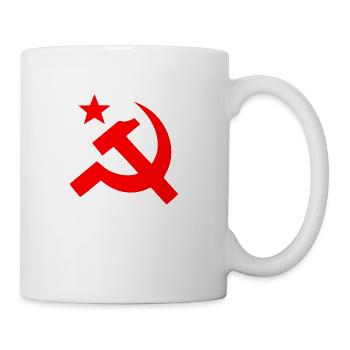 Communism Hammer Sickle - Coffee/Tea Mug - white - Right