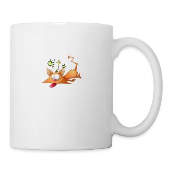 funny cat for lover cat - Coffee/Tea Mug - white - Right