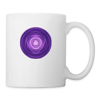 Purple Fractal Rose - Coffee/Tea Mug - white - Right