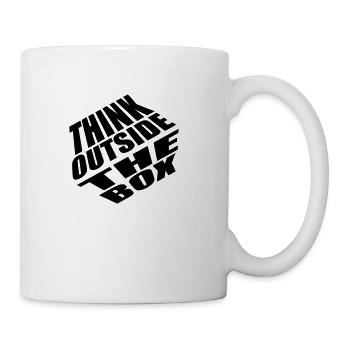 Think outside brainstorming - Coffee/Tea Mug - white - Right