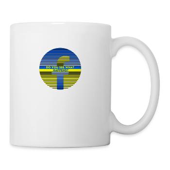 Beautiful new design in solidarity with Ukraine - Coffee/Tea Mug - white - Right