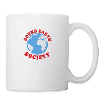 Round earth society - Coffee/Tea Mug - white - Right