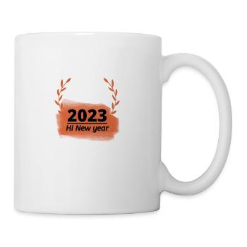Hi New year 2023 - Coffee/Tea Mug - white - Right