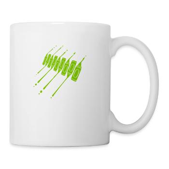 Wax crayons drops crayons - Coffee/Tea Mug - white - Right
