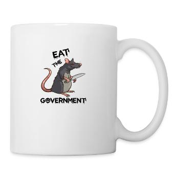 Eat The Government Rat Funny - Coffee/Tea Mug - white - Right