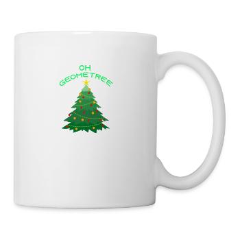 Oh Geometree Christmas Tree For Christmas Season - Coffee/Tea Mug - white - Right