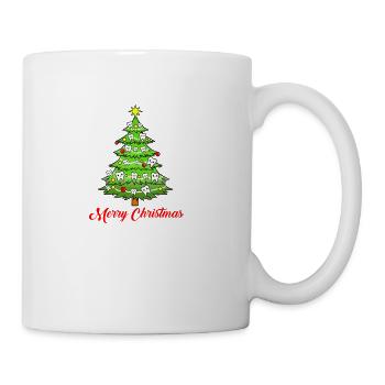 Merry Christmas Dental Tree For Christmas Season - Coffee/Tea Mug - white - Right