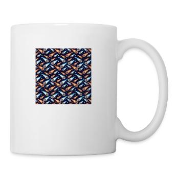 Illustration meteor rain pattern wallpaper - Coffee/Tea Mug - white - Right