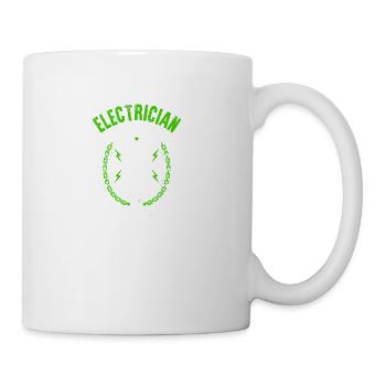 Electrician The Bringer of Power Voltage Fuse T Sh - Coffee/Tea Mug - white - Right