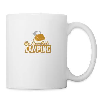 If It Involves My Grandkids And Camping Count Me I - Coffee/Tea Mug - white - Right