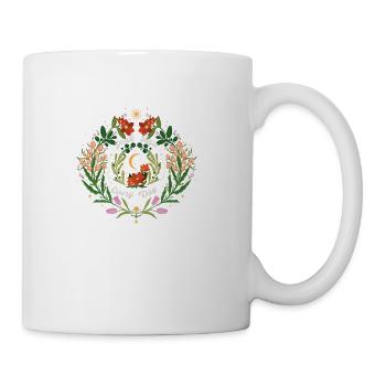 Magical garden in moonlight - Coffee/Tea Mug - white - Right