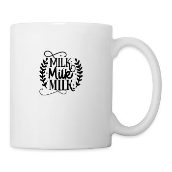 Milk milk milk botal - Coffee/Tea Mug - white - Right