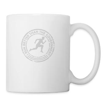 run better than government - Coffee/Tea Mug - white - Right