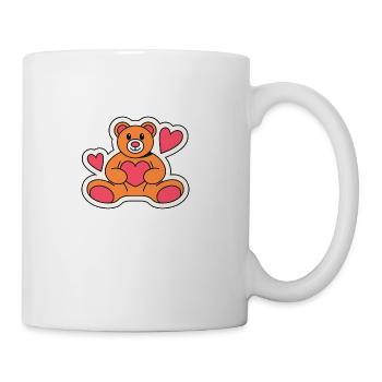 49 lovely teddy - Coffee/Tea Mug - white - Right