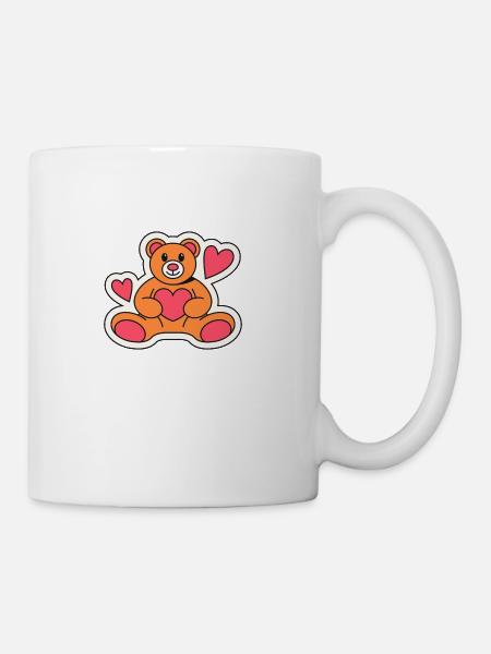 49 lovely teddy - Coffee/Tea Mug - white