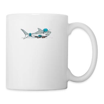 The Shark Skater - Coffee/Tea Mug - white - Right