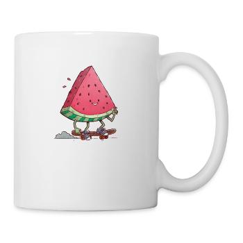Watermelon Slice Skater - Coffee/Tea Mug - white - Right