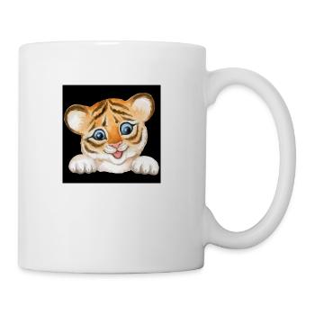 Beautiful baby tiger - Coffee/Tea Mug - white - Right