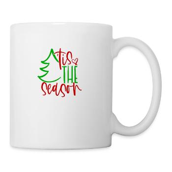 tis the season christmas tree - Coffee/Tea Mug - white - Right