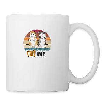 cat Lovers - Coffee/Tea Mug - white - Right