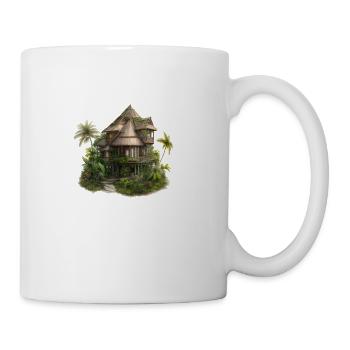 Tropic house equatorial - Coffee/Tea Mug - white - Right