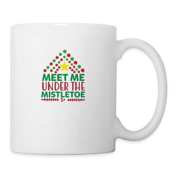 Meet me under the mistletoe - Coffee/Tea Mug - white - Right