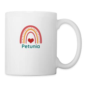Petunia Vintage Boho Rainbow - Coffee/Tea Mug - white - Right