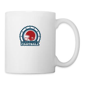 american football - Coffee/Tea Mug - white - Right