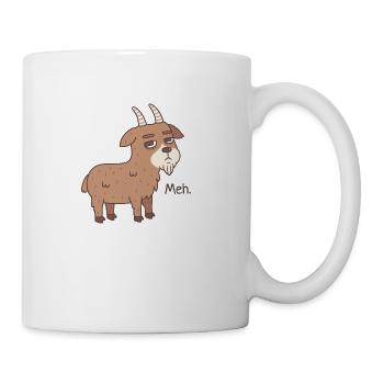 Goat Meh Funny Doodle - Coffee/Tea Mug - white - Right
