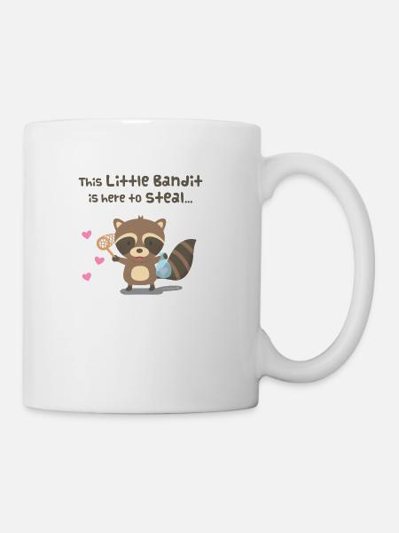 Little Bandit Heart Stealer - Coffee/Tea Mug - white