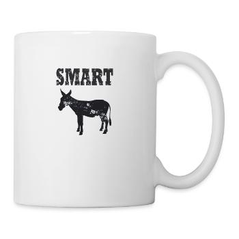 smart ass - Coffee/Tea Mug - white - Right