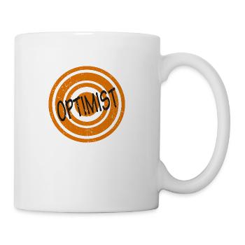 Optimist Black Word - Coffee/Tea Mug - white - Right