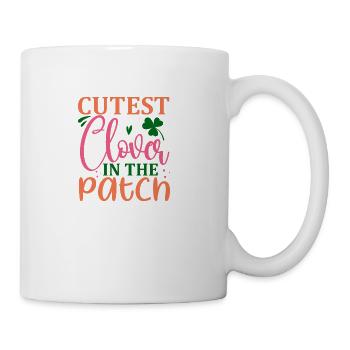 cutest clover in the patch - Coffee/Tea Mug - white - Right