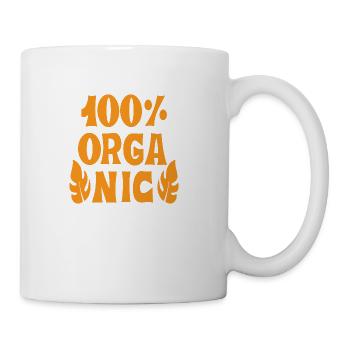 100% Organic - Coffee/Tea Mug - white - Right