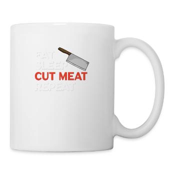 Butcher Cut Meat - Coffee/Tea Mug - white - Right