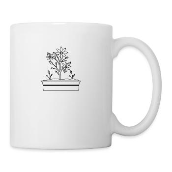 “Every flower must grow through dirt.” - Coffee/Tea Mug - white - Right