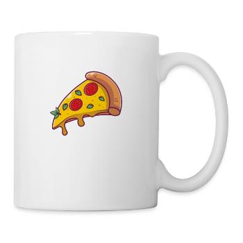 Flying Slice of Pizza - Coffee/Tea Mug - white - Right