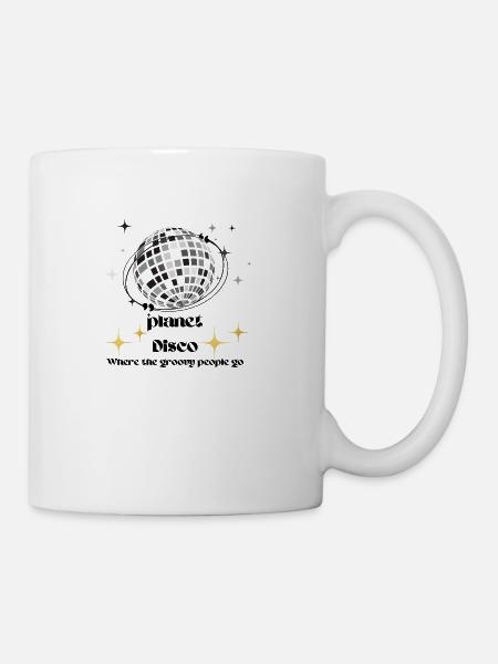 Planet disco - Coffee/Tea Mug - white