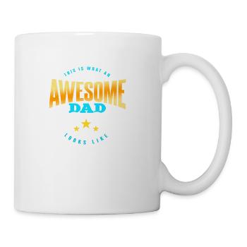 Awesome Dad Father s Day - Coffee/Tea Mug - white - Right