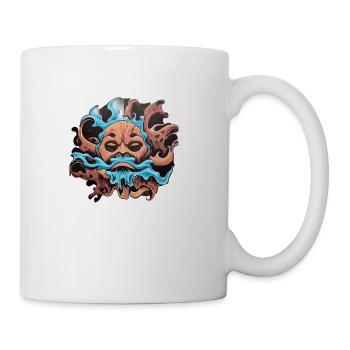 Evil Mask - Coffee/Tea Mug - white - Right