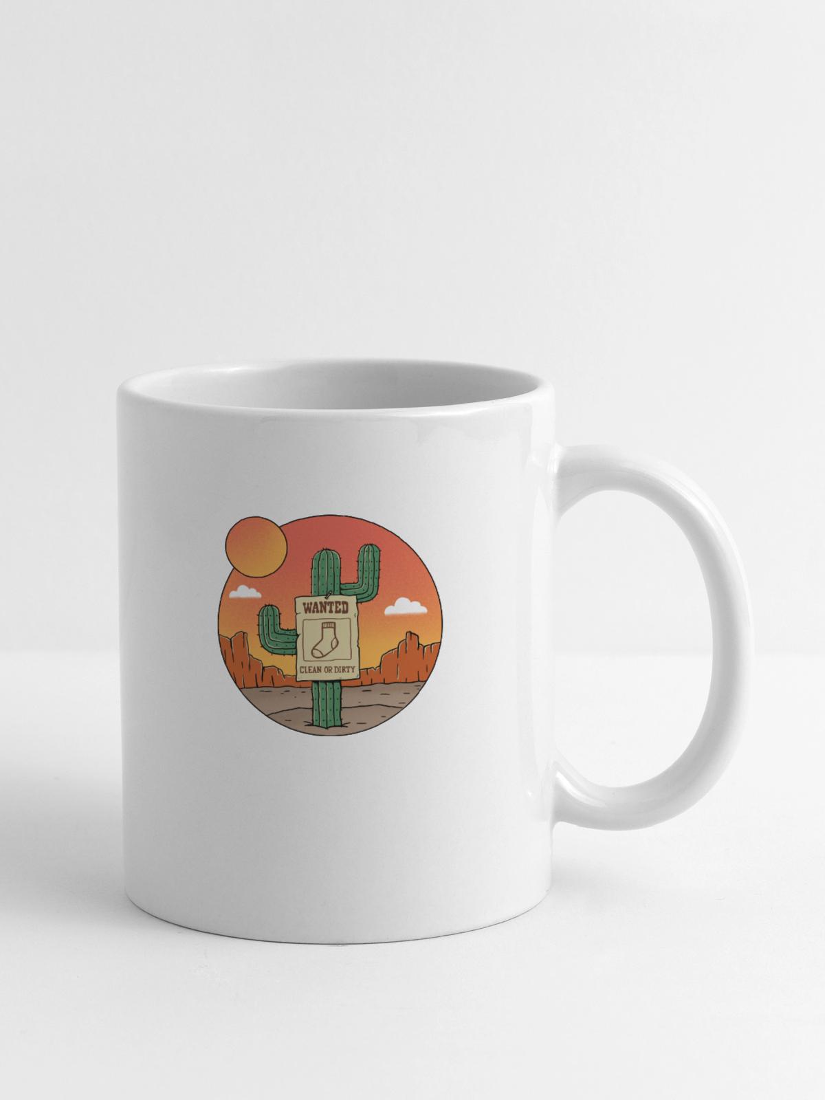 Nature Wanted Sock - Coffee/Tea Mug - white - Right