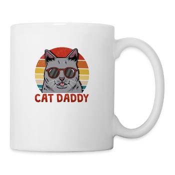 Cat Daddy Father s Day - Coffee/Tea Mug - white - Right