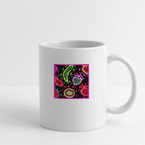 Neon Tropical Fruits Patterns Art - Coffee/Tea Mug