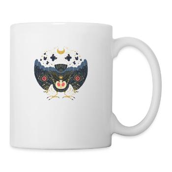 Celestial Blue Mothman With Red Eyes - Coffee/Tea Mug - white - Right