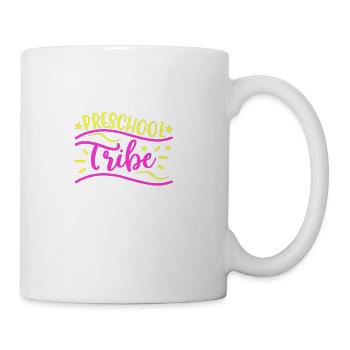 pre school tribe - Coffee/Tea Mug - white - Right